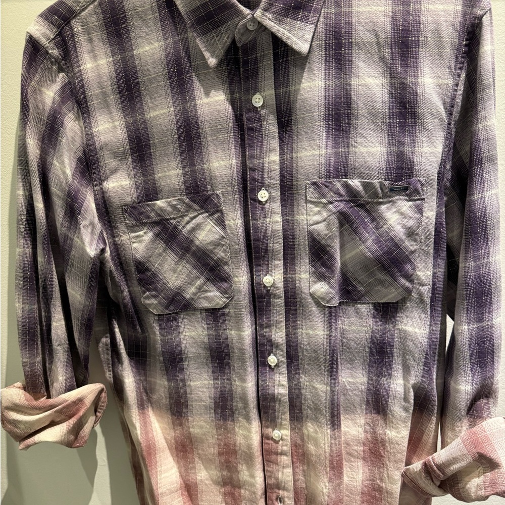 Men's Purple Plaid  Amiri Shirt